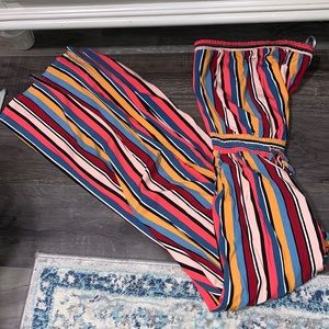 Guess summer striped Jumpsuit -size S